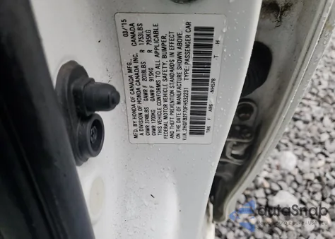 2015 Honda Civic Se из США, поврежденный, VIN 2HGFB2F70FH532231